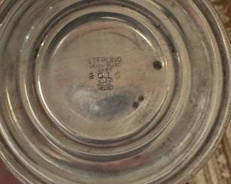 Sterling Silver Trumpet Vase. Photo 2 of 2.