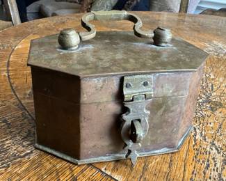 Antique Brass Box. Photo 1 of 4.