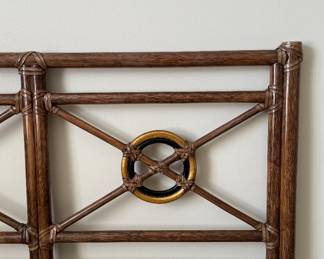 Pair of Vintage McGuire Target Twin Size Headboards. Use As A King or Two Twins. Photo 2 of 3.