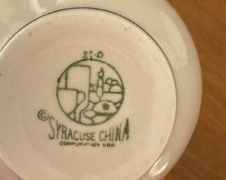 Vintage Syracuse China Chicago Cubs Cup & Saucer. Photo 2 of 2.