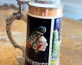 Native American Dartmouth Beer Stein. Photo 1 of 2.