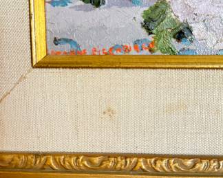 "Fleurs D'Italy," Oil On Canvas, Signed by Artist Suzanne Eisendieck. Photo 2 of 3.