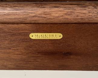 Pair of Vintage McGuire Target Twin Size Headboards. Use As A King or Two Twins. Photo 3 of 3.