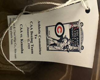 Vintage Boxing Trophy: Chicago Athletic Association Vs. Kenosha, 1929. Photo 3 of 3.