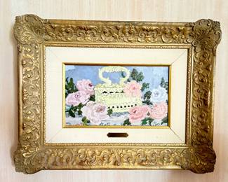 "Fleurs D'Italy," Oil On Canvas, Signed by Artist Suzanne Eisendieck. Photo 1 of 3.