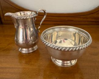 Sterling Silver Cream & Sugar.