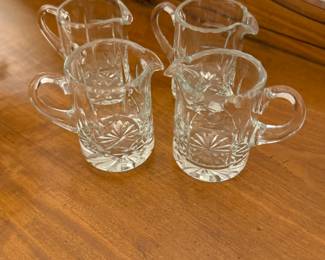 Waterford Crystal Syrup Pitchers.