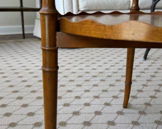 Two-Tiered Side Table with Fluted Rims. Photo 3 of 4.