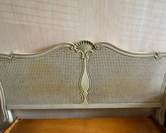 Queen-Size Queen-Anne Style Cane Head Board. Photo 1 of 2.