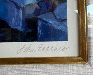 “Sunlit Passage,” John Zaccheo. Signed and Numbered Serigraph #27/300. Measures 30” x 40” Including Frame. Photo 2 of 3.