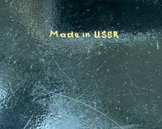 Vintage Black Lacquer Box (USSR). Signed By Artist. Photo 3 of 3.