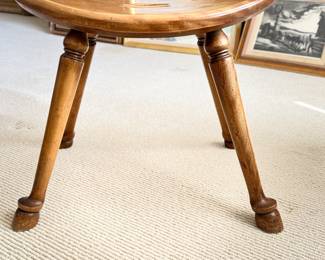 Pair of Vintage Barnard & Simonds Company Benches with Hoof Feet. Photo 2 of 4.