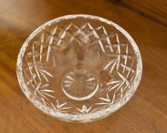 Waterford Crystal Bowl - Cross Hatch Pattern. Photo 2 of 2.