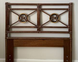 Pair of Vintage McGuire Target Twin Size Headboards. Use As A King or Two Twins. Photo 1 of 3.