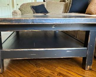 Ebonized Wood Cocktail Table. Photo 1 of 3.