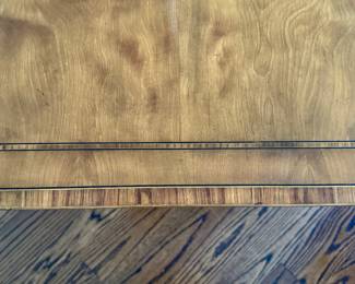 Vintage Baker Furniture Faux Bamboo Game Table. & Cane Seat Chair Set. One Seat Needs To Be Re-caned. Ask Us For Resources. Photo 3 of 12.