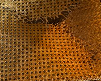 Vintage Baker Furniture Faux Bamboo Game Table. & Cane Seat Chair Set. One Seat Needs To Be Re-caned. Ask Us For Resources. Photo 12 of 12.