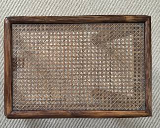 Vintage McGuire Furniture Cane-Top Side Table. Photo 1 of 2.