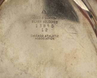 Reed & Barton for Chicago Athletic Association Silver Soldered Platter. Photo 2 of 2.