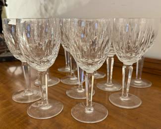 Set of 11 Waterford Crystal Claret Glasses - Lismore Pattern. Photo 1 of 2.