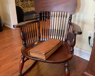 Antique wooden rocking chair 