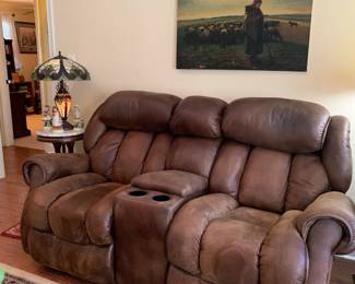 Reclining love seat 