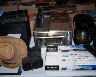 COFFEE MAKER, STRAW HAT & MISC.