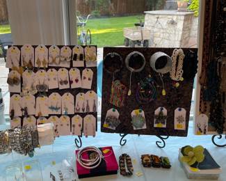 Earrings and bracelets 