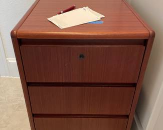 Wood file cabinet 