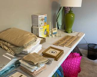 Misc linens and pillows 