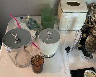 Bathroom canisters , etc. 