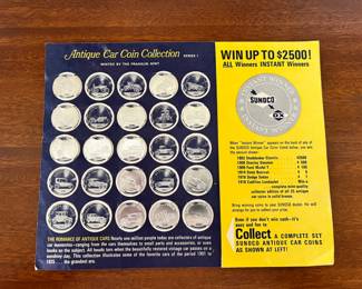 Collectible Sunoco Car Coins