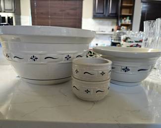 Longaberger Pottery Bowls