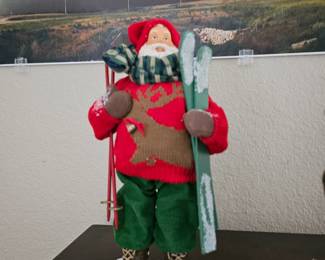 Skiing Santa
