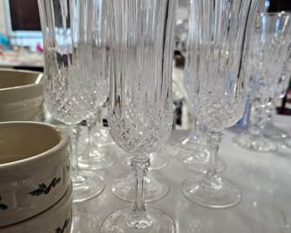 Cristal D Arques Longchamp Crystal Flutes