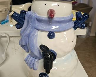 Target Home Large Ceramic Snowman Drink Dispenser