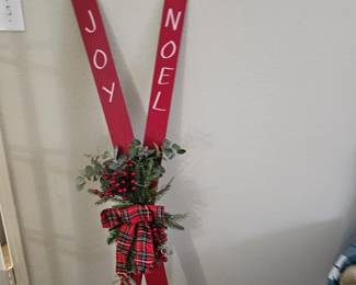 Christmas Skis Decor