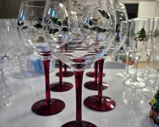 Pfaltzgraff ~Winterberry~ Wine Goblets