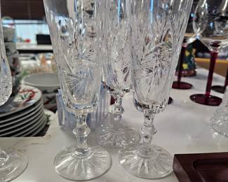 Crystal “Pinwheel” Flutes