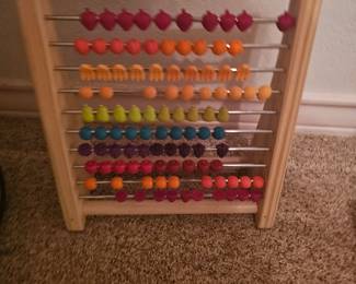 B. Toys Wooden Two-ty Fruity Abacus Kids Fruit Shaped Counting Math Toy