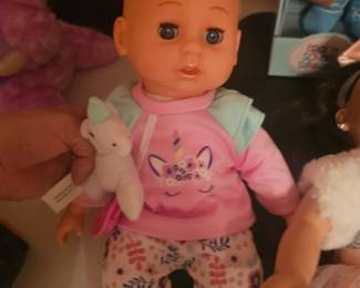 My Sweet Love Sweet Baby Doll with Plush Unicorn