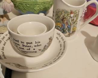Peter Rabbit Cup/Saucer & Jug