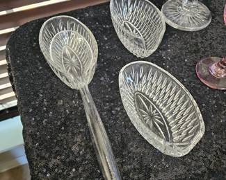 Crystal Cutlery Holders