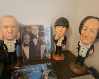 Set of Three…..Curly, Moe & Larry Statues