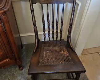 Antique Cane Seat Chair