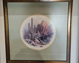 Vintage Limited Edition Print "Our Desert's Bounty," Signed Dalhart Windberg