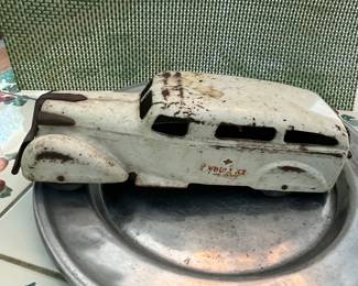 Vintage metal toy truck