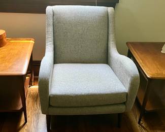 Lane tables and West Elm chair