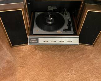 Mid Century Zenith Solid State Phonograph/Speakers
