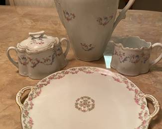 Vintage Bavaria Coffee Set, Dessert Plate